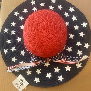 USA Patriot Flop Straw hat